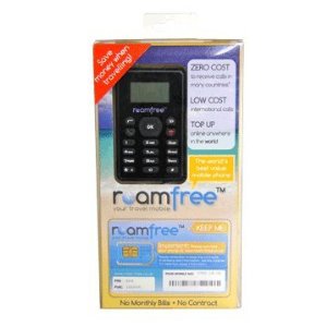 Roamfree International Unlocked Travel Mobile Phone with SIM card with �5 Credit